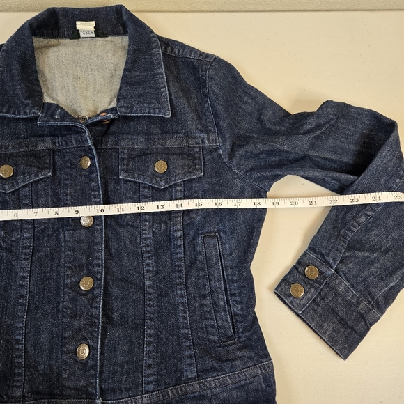 J. Crew Cropped Denim Jacket Medium - Picture 10 of 11